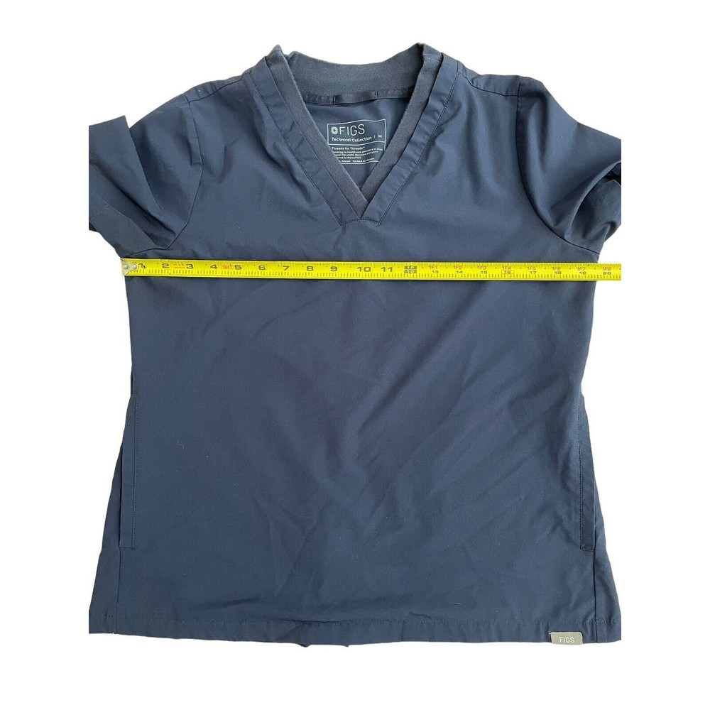 Figs Scrub Top Women's Size‎ Medium Citrine Blue Technical Collection W22SW1005 - Picture 6 of 8